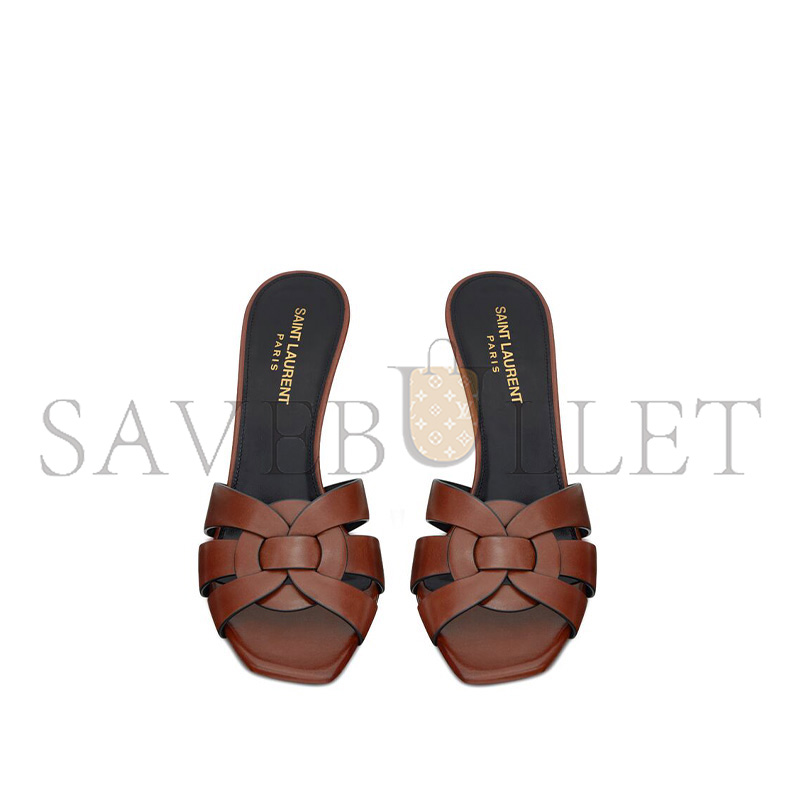 YSL TRIBUTE MULES IN SMOOTH LEATHER 650986DWE007660 YSL TRIBUTE MULES IN SMOOTH LEATHER 650986DWE007660